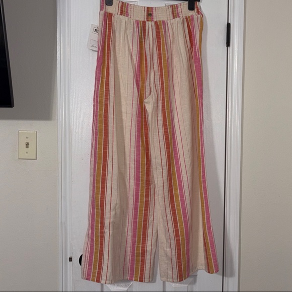 Rip Curl Heat Wave Striped Pants Women’s Size Large 100% Cotton NWT - Picture 3 of 7